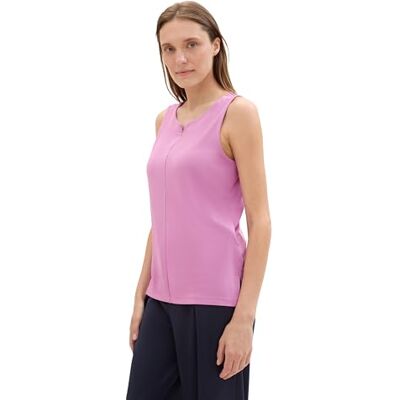 TOM TAILOR Damen Basic Blusen-Top mit weitem Rundhalsausschnitt, Light floral, XXS TOM TAILOR Damen Basic Blusen-Top mit weitem Rundhalsausschnitt, Light floral, XXS