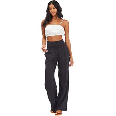 Billabong Damen New Waves Stripe Pant-Auslaufbar Lässige Hose, Schwarz, M Billabong Damen New Waves Stripe Pant-Auslaufbar Lässige Hose, Schwarz, M