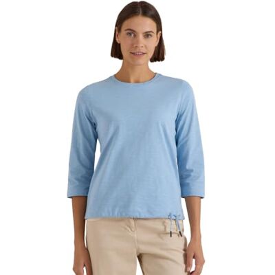 Cecil 3/4-Arm Shirt mit Rundhals in Unifarbe Easy Blue M Cecil 3/4-Arm Shirt mit Rundhals in Unifarbe Easy Blue M