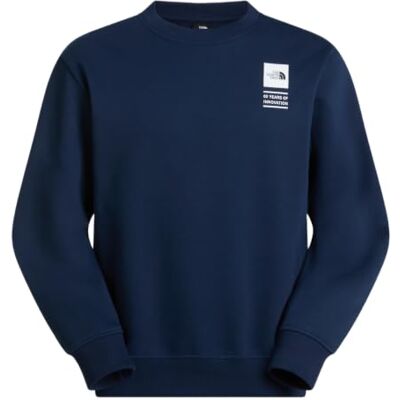 THE NORTH FACE Unisex Celebration Relaxed Crew-Graphic Sweatshirt, Summit Navy, XS THE NORTH FACE Unisex Celebration Relaxed Crew-Graphic Sweatshirt, Summit Navy, XS