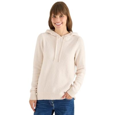 Cecil Softer Bouclé Strickpullover Light Greige XXL Cecil Softer Bouclé Strickpullover Light Greige XXL