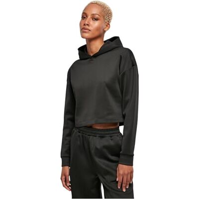 Urban Classics Damen Kapuzenpullover Ladies Short Scuba Hoody Black S Urban Classics Damen Kapuzenpullover Ladies Short Scuba Hoody Black S