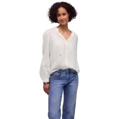 Street One Leinen-Tunika mit Rüschen Off White 46 Street One Leinen-Tunika mit Rüschen Off White 46
