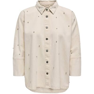 ONLY ONLGRACE L/S Rhinestone COL Shirt PNT ONLY ONLGRACE L/S Rhinestone COL Shirt PNT