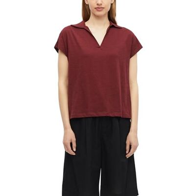 S. Oliver Damen Poloshirt – Relaxed Fit, Flammgarn-Jersey, ärmellos, V-Ausschnitt S. Oliver Damen Poloshirt – Relaxed Fit, Flammgarn-Jersey, ärmellos, V-Ausschnitt