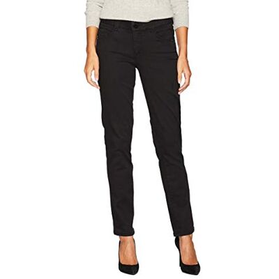 Democracy Damen Ab Solution Straight Leg Jeans, Schwarz, 10 31 Democracy Damen Ab Solution Straight Leg Jeans, Schwarz, 10 31