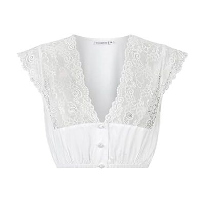 Stockerpoint Damen Aveline Dirndlbluse, Weiss, 48 Stockerpoint Damen Aveline Dirndlbluse, Weiss, 48