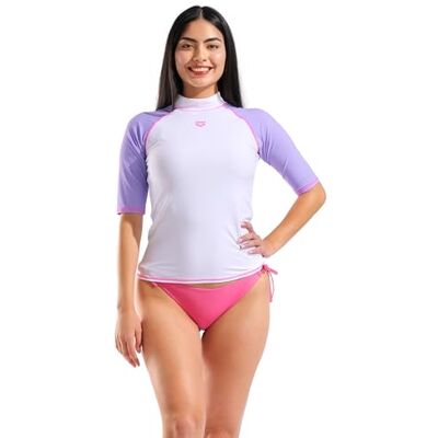 ARENA Damen UV Sonnen Schutz Rash Graphic Kurzarm Schwimmshirt ARENA Damen UV Sonnen Schutz Rash Graphic Kurzarm Schwimmshirt