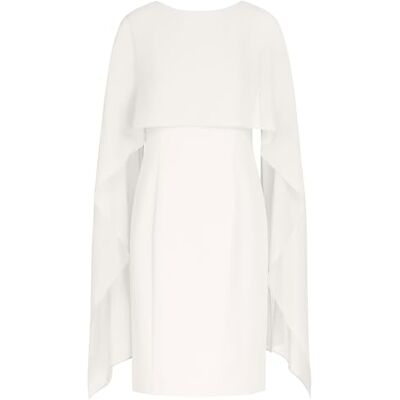 Apart Damen Etuikleid mit Chiffon Umhang, knielangem Cocktailkleid, formellem Kleid mit U-Boot-Ausschnitt, tailliertem Abendkleid, ärmellosem Hochzeitsgast-Outfit und Partykleid Apart Damen Etuikleid mit Chiffon Umhang, knielangem Cocktailkleid, formellem Kleid mit U-Boot-Ausschnitt, tailliertem Abendkleid, ärmellosem Hochzeitsgast-Outfit und Partykleid