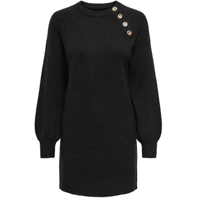 ONLY Onlemma Ls Button Oneck Dress Nca KNT ONLY Onlemma Ls Button Oneck Dress Nca KNT