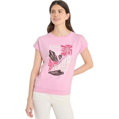 Cecil T-Shirt mit Boatneck und Frontprint Light Blush Rose XXL Cecil T-Shirt mit Boatneck und Frontprint Light Blush Rose XXL