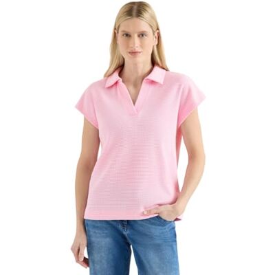 Cecil T-Shirt mit Struktur im Two-Tone-Look Light Blush Rose S Cecil T-Shirt mit Struktur im Two-Tone-Look Light Blush Rose S