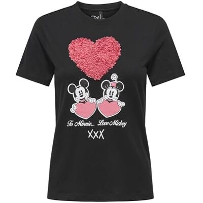 ONLY Onlmickey Life Reg S/S Valentine Lux JRS ONLY Onlmickey Life Reg S/S Valentine Lux JRS