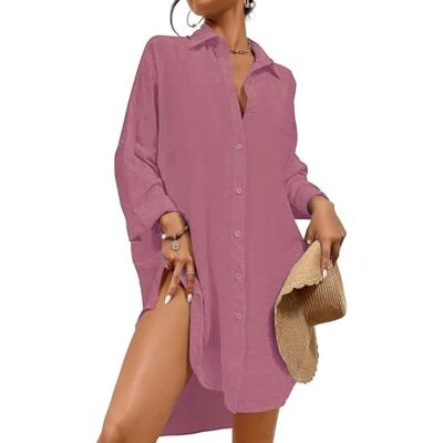 Tanmolo Damen Strandkleid Sommer Strandtunika Cover Up Strandbluse, Strandhemd, Langer Schnitt, Leichtes Material, Strand und Urlaub Tanmolo Damen Strandkleid Sommer Strandtunika Cover Up Strandbluse, Strandhemd, Langer Schnitt, Leichtes Material, Strand und Urlaub