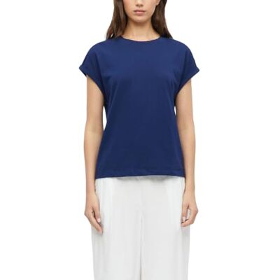 S. Oliver Damen T-Shirt – Relaxed Fit, weicher Jersey, Rundhalsausschnitt, überschnittene Schultern S. Oliver Damen T-Shirt – Relaxed Fit, weicher Jersey, Rundhalsausschnitt, überschnittene Schultern