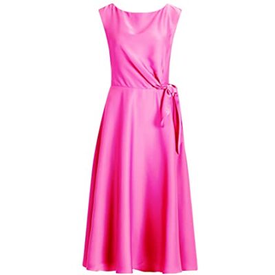 Vera Mont Damen Cocktailkleid mit Bindegürtel, Purple Pink 45271, 40 Vera Mont Damen Cocktailkleid mit Bindegürtel, Purple Pink 45271, 40