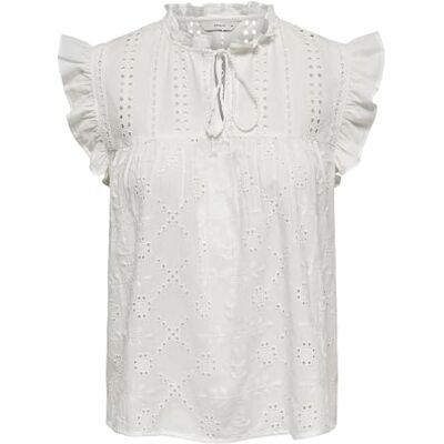 ONLY Onlreva Life S/L Emb Top WVN Noos ONLY Onlreva Life S/L Emb Top WVN Noos
