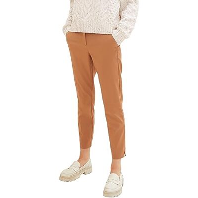 TOM TAILOR Damen Mia Slim Chino Hose, light chestnut, 44/28 TOM TAILOR Damen Mia Slim Chino Hose, light chestnut, 44/28