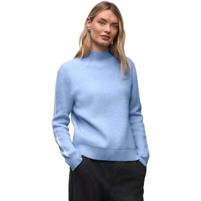 Street One Pullover mit Tape-Details Frosted Blue Mel. 46 Street One Pullover mit Tape-Details Frosted Blue Mel. 46