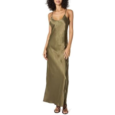 The Drop Lana Maxi Slip Dress Maxikleid, Bronze-Olivgrün, Large The Drop Lana Maxi Slip Dress Maxikleid, Bronze-Olivgrün, Large