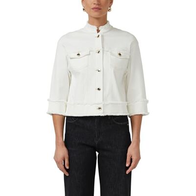 S. Oliver Jacke aus Viskose-Baumwoll-Mix mit Fransen S. Oliver Jacke aus Viskose-Baumwoll-Mix mit Fransen
