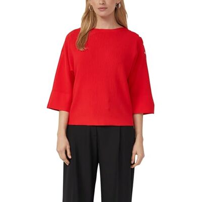 S. Oliver Strukturierter Pullover im Relaxed Fit mit Zierknopfleiste S. Oliver Strukturierter Pullover im Relaxed Fit mit Zierknopfleiste