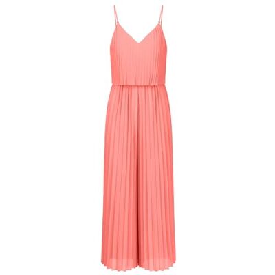 Apart Damen Plissee-Overall, 2-in-1-Look, Overall mit weitem Bein, rückenfreies Outfit mit V-Ausschnitt, ärmelloses Kleid, geflochtene Spaghettiträger mit Perle, Kleidung für Hochzeitsgäste Apart Damen Plissee-Overall, 2-in-1-Look, Overall mit weitem Bein, rückenfreies Outfit mit V-Ausschnitt, ärmelloses Kleid, geflochtene Spaghettiträger mit Perle, Kleidung für Hochzeitsgäste
