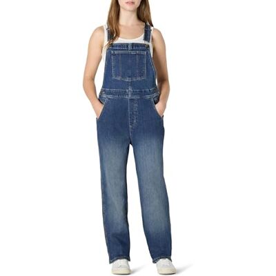 Amazon Damen Relaxed-Fit-Jeans-Overall mit Geradem Bein und Mittlerem Stretchanteil, 74,9cm Beininnenlänge, Klassische Mittlere Waschung, XXL Amazon Damen Relaxed-Fit-Jeans-Overall mit Geradem Bein und Mittlerem Stretchanteil, 74,9cm Beininnenlänge, Klassische Mittlere Waschung, XXL
