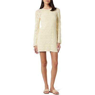 The Drop Mikro Mini-Kleid für Damen, Laney, Gehäkelt, Birke, L The Drop Mikro Mini-Kleid für Damen, Laney, Gehäkelt, Birke, L