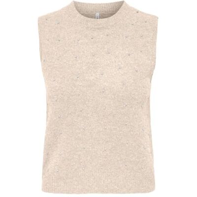 ONLY Onlrenata Sl O-Neck Pearl Vest KNT ONLY Onlrenata Sl O-Neck Pearl Vest KNT