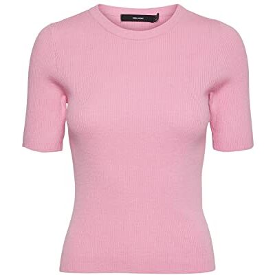 VERO MODA Damen Vmgold Rib O-Neck Open Back Top Pullover, Bonbon, M EU VERO MODA Damen Vmgold Rib O-Neck Open Back Top Pullover, Bonbon, M EU