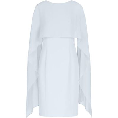 Apart Damen Etuikleid mit Chiffon Umhang, knielangem Cocktailkleid, formellem Kleid mit U-Boot-Ausschnitt, tailliertem Abendkleid, ärmellosem Hochzeitsgast-Outfit und Partykleid Apart Damen Etuikleid mit Chiffon Umhang, knielangem Cocktailkleid, formellem Kleid mit U-Boot-Ausschnitt, tailliertem Abendkleid, ärmellosem Hochzeitsgast-Outfit und Partykleid