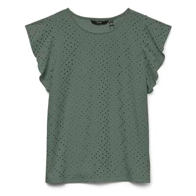 VERO MODA Vmtassa Sl Frill Top Noos VERO MODA Vmtassa Sl Frill Top Noos