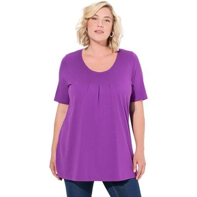 Ulla Popken Damen Shirt klassisch lila 42+ Ulla Popken Damen Shirt klassisch lila 42+