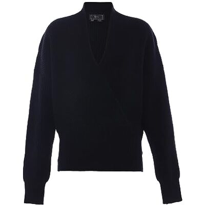 faina Damen Cross V-Ausschnitt Fashion Knit Acryl SCHWARZ Größe XL/XXL faina Damen Cross V-Ausschnitt Fashion Knit Acryl SCHWARZ Größe XL/XXL