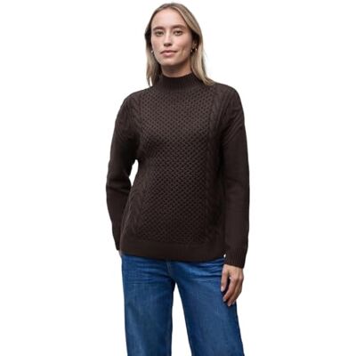 Street One Pullover mit Strickmuster deep Roast Brown 44 Street One Pullover mit Strickmuster deep Roast Brown 44