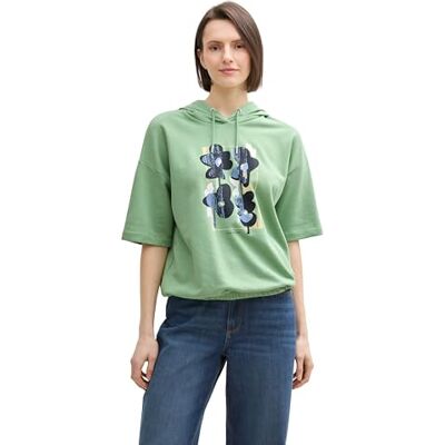 TOM TAILOR Strickpullover aus Bio-Baumwolle, True Green, L TOM TAILOR Strickpullover aus Bio-Baumwolle, True Green, L