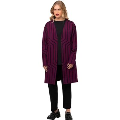 Ulla Popken , Damen, große Größen, Offene Cardigan mit Jaquard Ulla Popken , Damen, große Größen, Offene Cardigan mit Jaquard