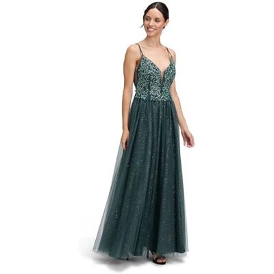 Vera Mont Damen Abendkleid mit Stickerei 42, Dusty Slate Vera Mont Damen Abendkleid mit Stickerei 42, Dusty Slate