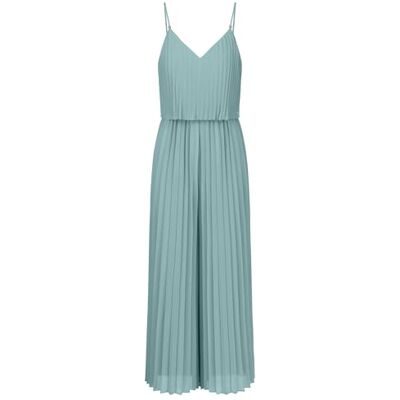 Apart Damen Plissee-Overall, 2-in-1-Look, Overall mit weitem Bein, rückenfreies Outfit mit V-Ausschnitt, ärmelloses Kleid, geflochtene Spaghettiträger mit Perle, Kleidung für Hochzeitsgäste Apart Damen Plissee-Overall, 2-in-1-Look, Overall mit weitem Bein, rückenfreies Outfit mit V-Ausschnitt, ärmelloses Kleid, geflochtene Spaghettiträger mit Perle, Kleidung für Hochzeitsgäste
