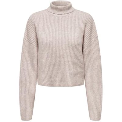 ONLY Damen Strickpullover ONLMELANIE L/S Rollneck Pullover KNT 15321177,Oatmeal/Detail:Melange,3XL ONLY Damen Strickpullover ONLMELANIE L/S Rollneck Pullover KNT 15321177,Oatmeal/Detail:Melange,3XL