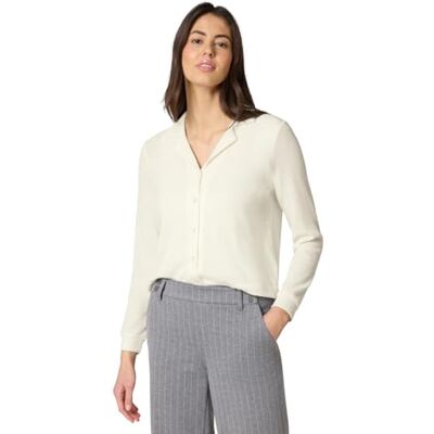 Street One Langarm Jacke mit V-Neck Off White 40 Street One Langarm Jacke mit V-Neck Off White 40