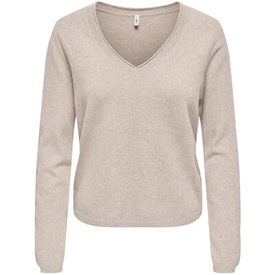 ONLY Onlloyal Life Ls V-Neck Pullover KNT Nca ONLY Onlloyal Life Ls V-Neck Pullover KNT Nca