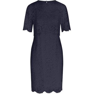 Apart Damen Spitzenkleid mit Jacke, zweiteiliges Elegantes Outfit, ärmelloses Kleid, kurzärmeliger Bolero, Cocktailkleid mit Wellensaum, Hochzeitsgast, Abend- und Partykleidung Apart Damen Spitzenkleid mit Jacke, zweiteiliges Elegantes Outfit, ärmelloses Kleid, kurzärmeliger Bolero, Cocktailkleid mit Wellensaum, Hochzeitsgast, Abend- und Partykleidung
