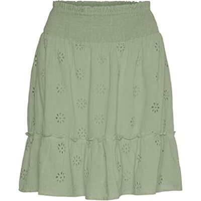 VERO MODA Damen Vmmaja Hw Skirt WVN Rock, Reseda, XS EU VERO MODA Damen Vmmaja Hw Skirt WVN Rock, Reseda, XS EU