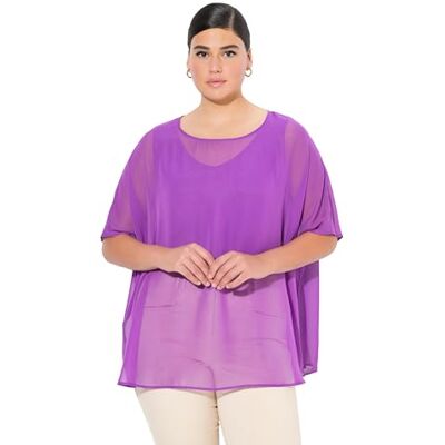 Ulla Popken Damen Bluse lila 58-64 Ulla Popken Damen Bluse lila 58-64