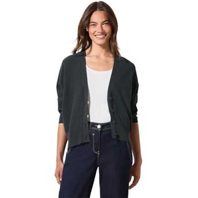 Cecil Short Buttoned Summer Cardigan Slate Khaki XL Cecil Short Buttoned Summer Cardigan Slate Khaki XL