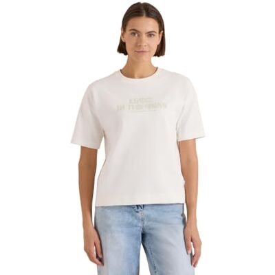 Cecil Kurzarm Sweatshirt mit Embroidery Vanilla White XXL Cecil Kurzarm Sweatshirt mit Embroidery Vanilla White XXL