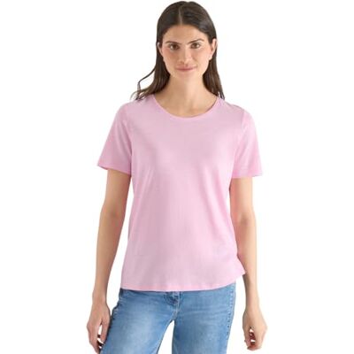 Cecil Basic T-Shirt mit Rundhals in Unifarbe Light Blush Rose XL Cecil Basic T-Shirt mit Rundhals in Unifarbe Light Blush Rose XL