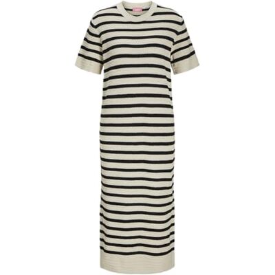 JJXX Jack&Jones Damen Jxaddy Dress Knit Strickkleid, Bone White/Stripes:/Black, Medium JJXX Jack&Jones Damen Jxaddy Dress Knit Strickkleid, Bone White/Stripes:/Black, Medium